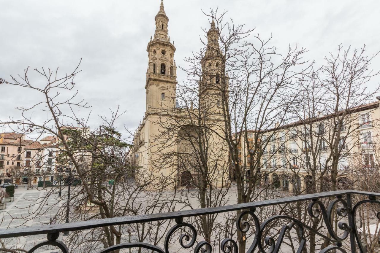 Apartamento La Redonda Catedral Y Aire Acondicionado Logroño Eksteriør billede